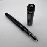 Sailor Cylint Black Stainless Steel Fountain Pen   - Fine 21kt Gold Nib