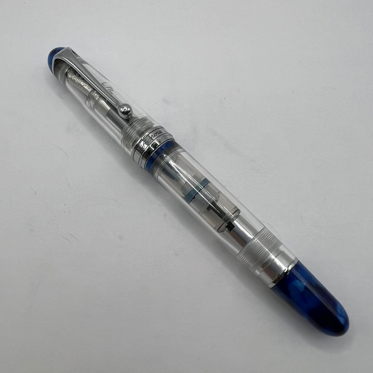 Aurora 88 Minerali Azurite Demonstrator Limited Edition Fountain Pen  -  Extra Fine 18kt Gold Nib