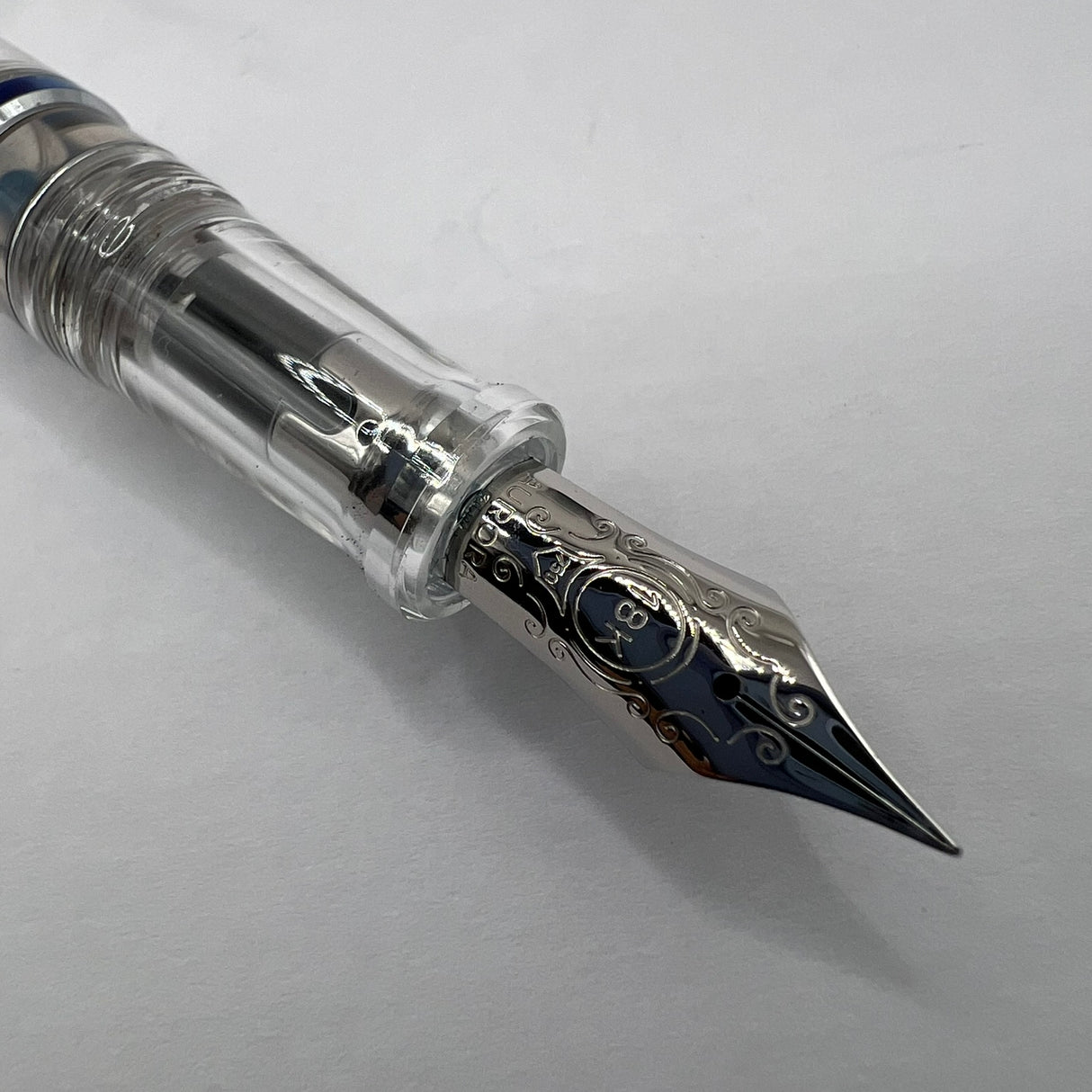 Aurora 88 Minerali Azurite Demonstrator Limited Edition Fountain Pen  -  Extra Fine 18kt Gold Nib