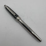 Montblanc Solitaire Ceramic Black Prisma Classique #145  Fountain Pen   -  Fine 14kt Gold Nib