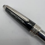 Montblanc Solitaire Ceramic Black Prisma Classique #145  Fountain Pen   -  Fine 14kt Gold Nib
