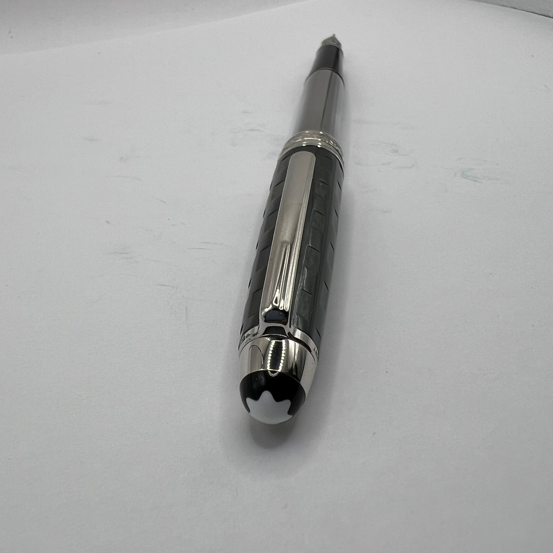 Montblanc Solitaire Ceramic Black Prisma Classique #145 Fountain
