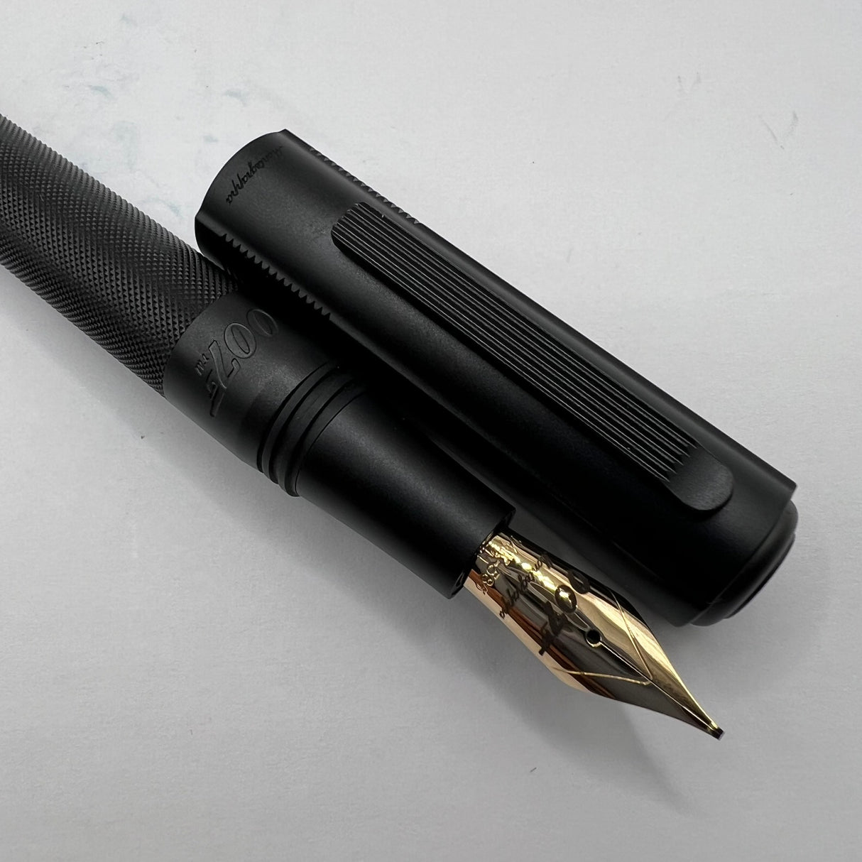 Montegrappa 007 James Bond Special Issue Fountain Pen -  STUB 1.1mm 14kt Gold Nib