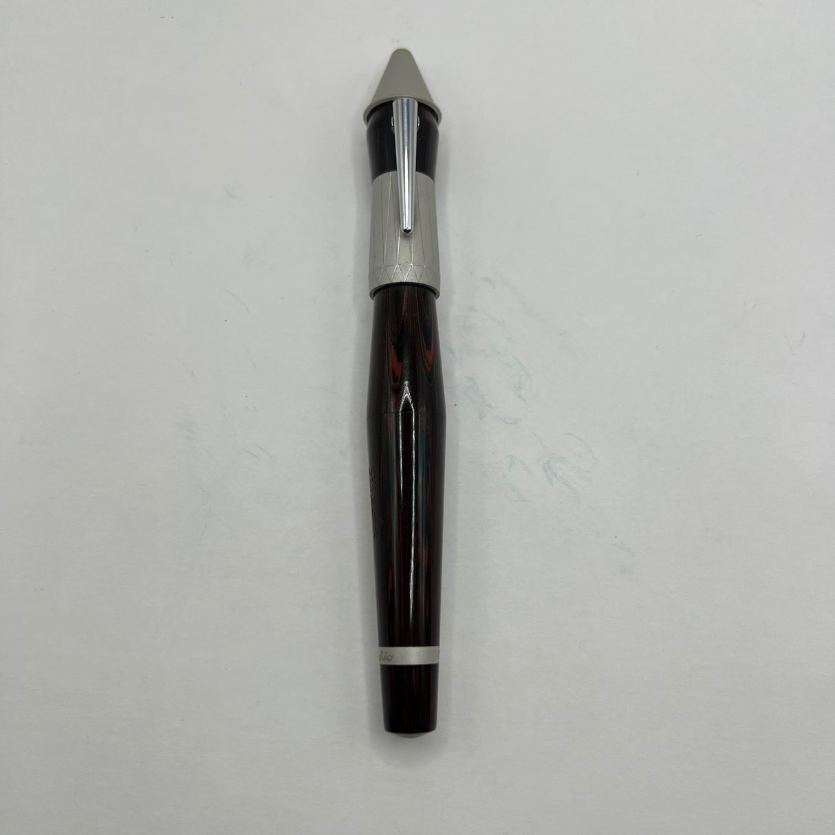 Stipula Pinocchio Limited Edition Woodgrain Ebonite Fountain Pen  -  STUB 0.9mm 18kt Gold Nib