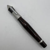 Stipula Pinocchio Limited Edition Woodgrain Ebonite Fountain Pen  -  STUB 0.9mm 18kt Gold Nib