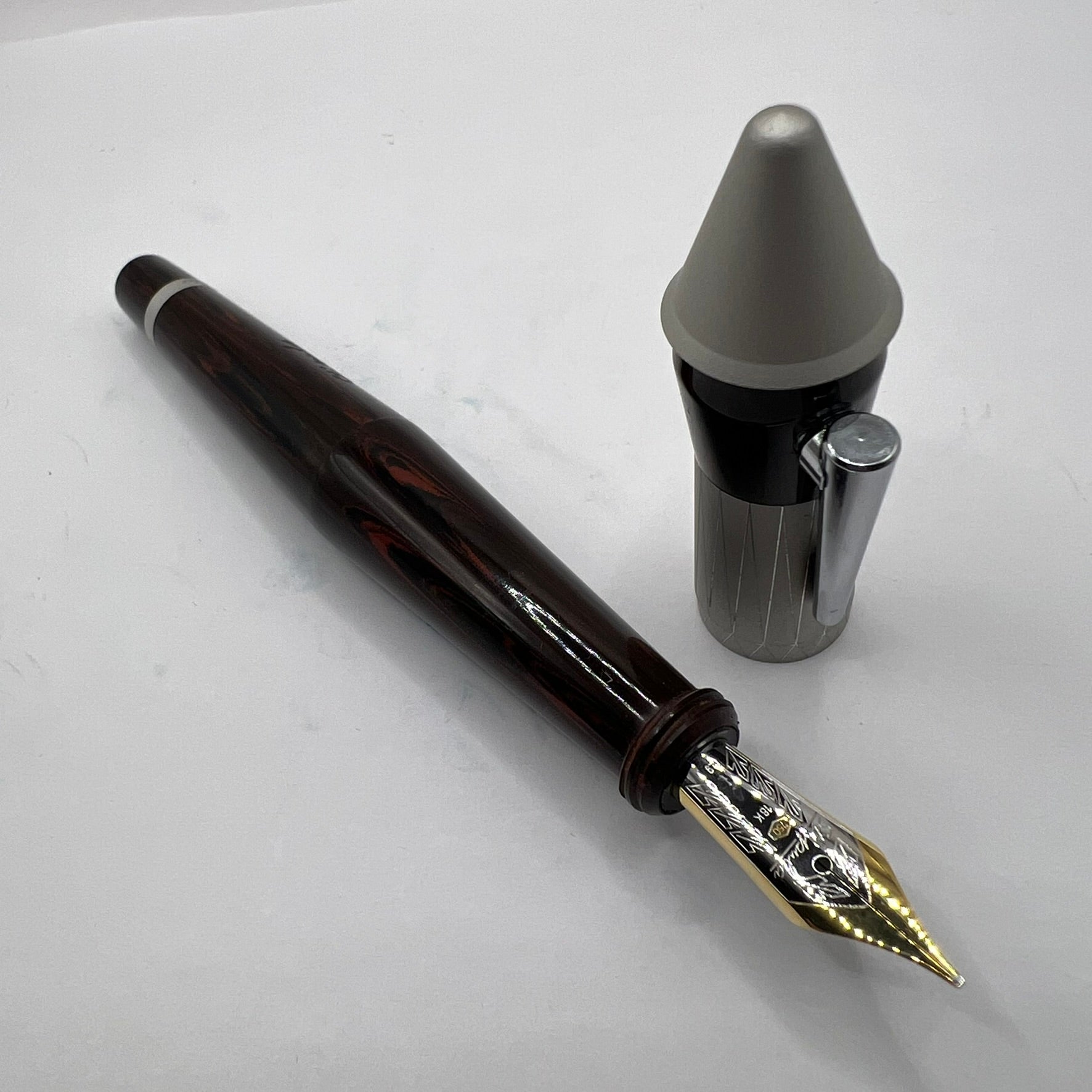 Stipula Pinocchio Limited Edition Woodgrain Ebonite Fountain Pen