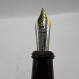 Stipula Pinocchio Limited Edition Woodgrain Ebonite Fountain Pen  -  STUB 0.9mm 18kt Gold Nib