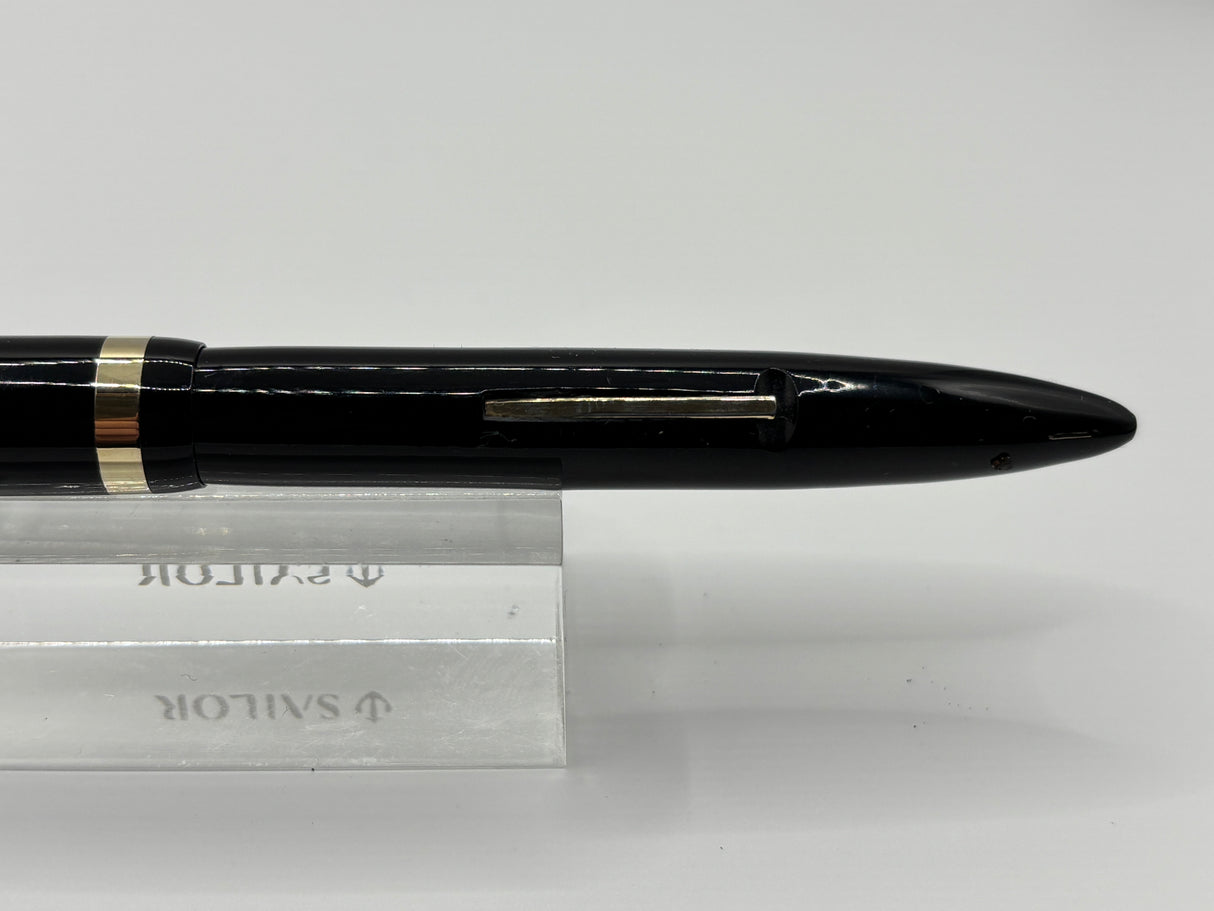 Sheaffer Balance Black Military clip White dot   - Fountain Pen
