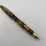 Esterbrook Estie Tortoise Regular Size Fountain Pen   -  Fine Gold-Plated Nib