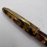 Esterbrook Estie Tortoise Regular Size Fountain Pen   -  Fine Gold-Plated Nib
