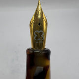 Esterbrook Estie Tortoise Regular Size Fountain Pen   -  Fine Gold-Plated Nib