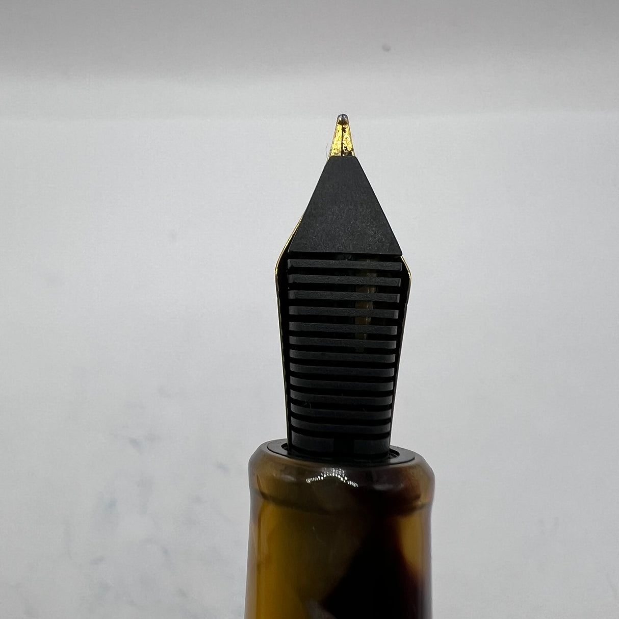 Esterbrook Estie Tortoise Regular Size Fountain Pen   -  Fine Gold-Plated Nib