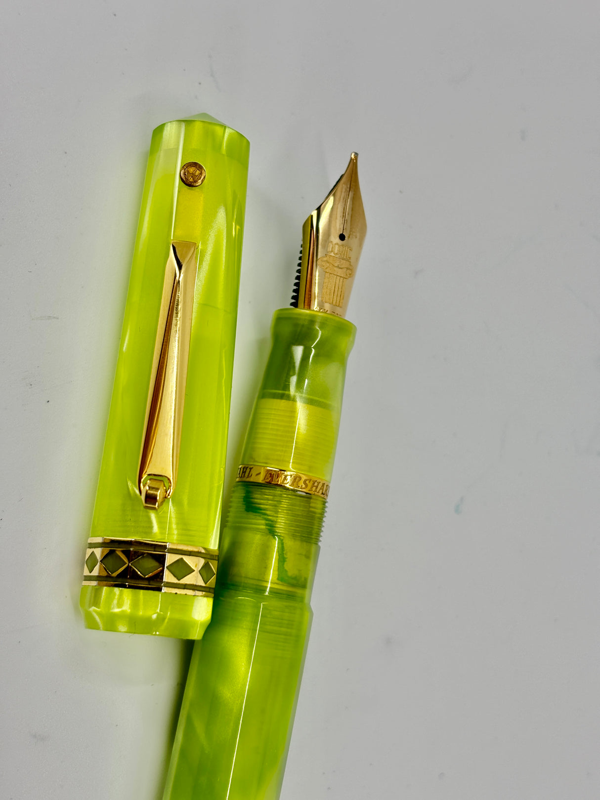 Wahl-Eversharp Oversize Doric Green Cathay Fountain Pen