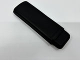 PORSCHE DESIGN Beautiful Black Leather pen case  - Hold 2 pens