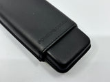 PORSCHE DESIGN Beautiful Black Leather pen case  - Hold 2 pens