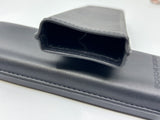 PORSCHE DESIGN Beautiful Black Leather pen case  - Hold 2 pens