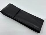 DAVIDOFF Switzerland Beautiful Black Leather pen case  - Hold 2 pens