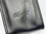 DAVIDOFF Switzerland Beautiful Black Leather pen case  - Hold 2 pens