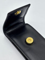 DAVIDOFF Switzerland Beautiful Black Leather pen case  - Hold 2 pens
