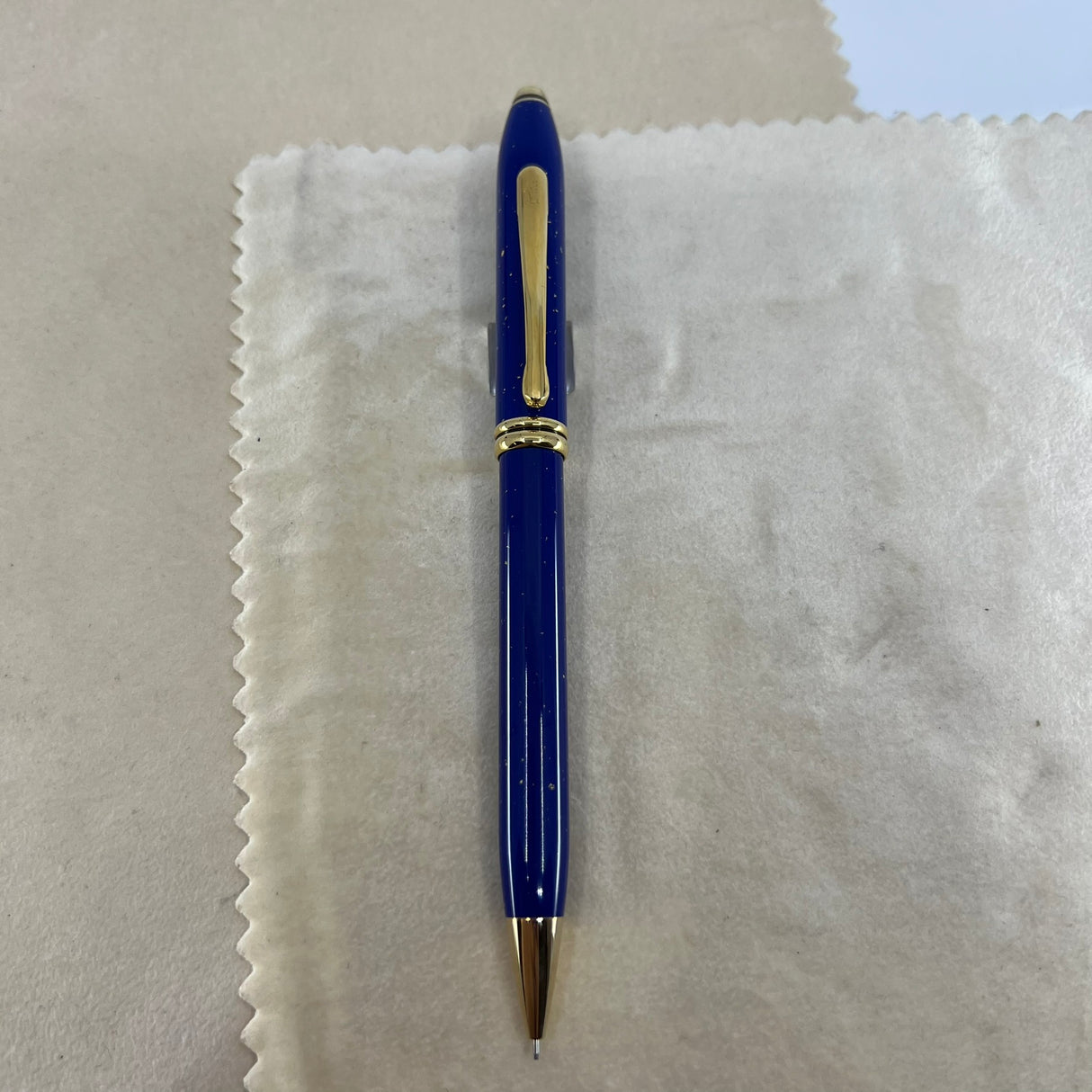 Cross Townsend Blue Lapis Lazuli/ 22K Gold Dust Mechanical Pencil 0.7mm