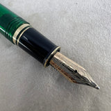 Sheaffer Connaisseur Aegean Green Transparent Fountain Pen  -  Broad 14kt Gold Nib