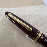 Montblanc Meisterstuck #146 LeGrand Bordeaux Fountain Pen   -  Fine 14kt Gold Nib - Engraved Cap