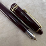 Montblanc Meisterstuck #146 LeGrand Bordeaux Fountain Pen   -  Fine 14kt Gold Nib - Engraved Cap