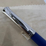 Graf Von Faber Castell Blue Resin Guilloche Fountain Pen  - Fine 18 Kt Gold Nib