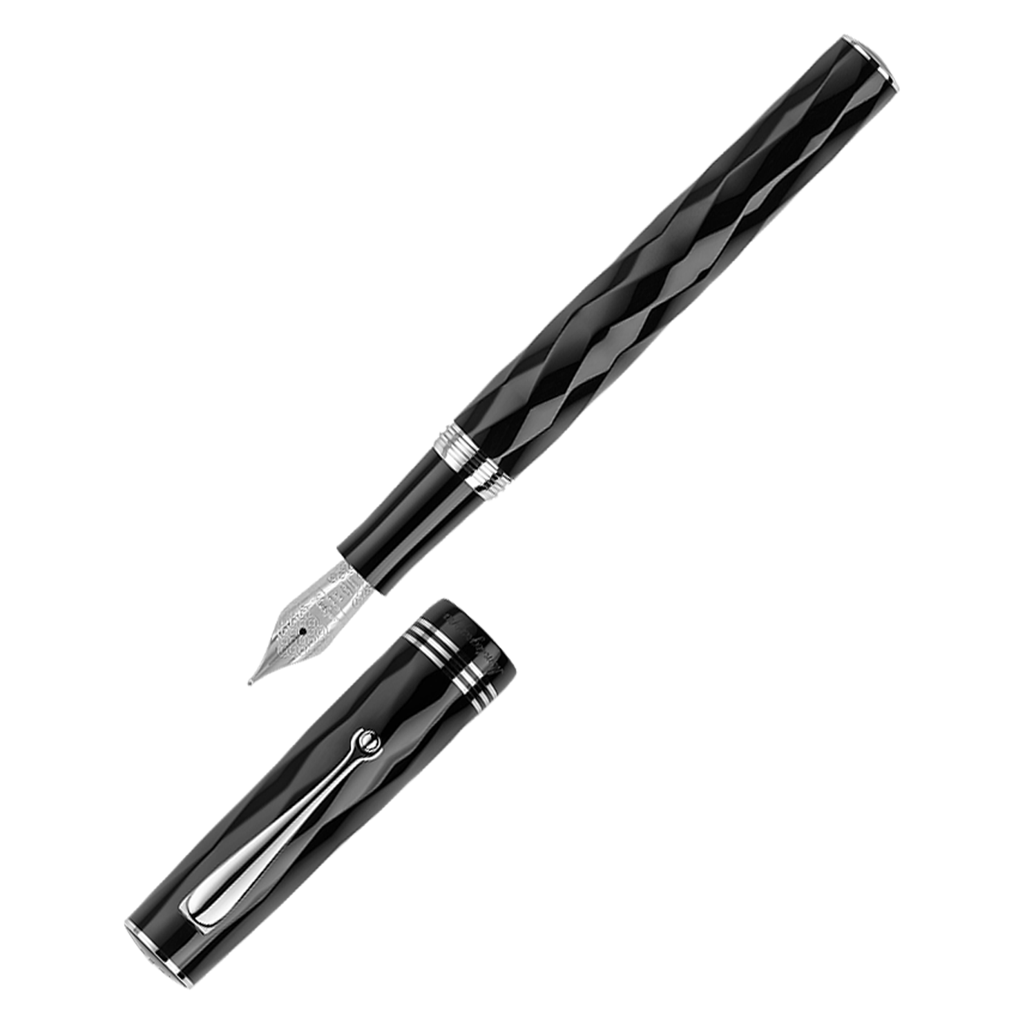 Montegrappa Brenta Black Fountain Pen (14k Gold Nib) Fountain Pen
