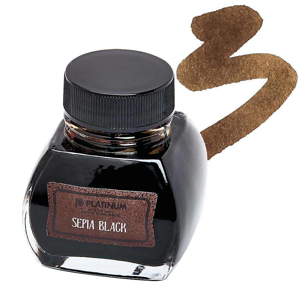 Pent Ink Platinum Ink Sepia Black 60cc – Fountain Pen Hospital