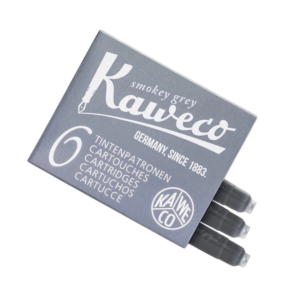 Kaweco Ink Cartridges in Smokey Grey (Pack of 6)