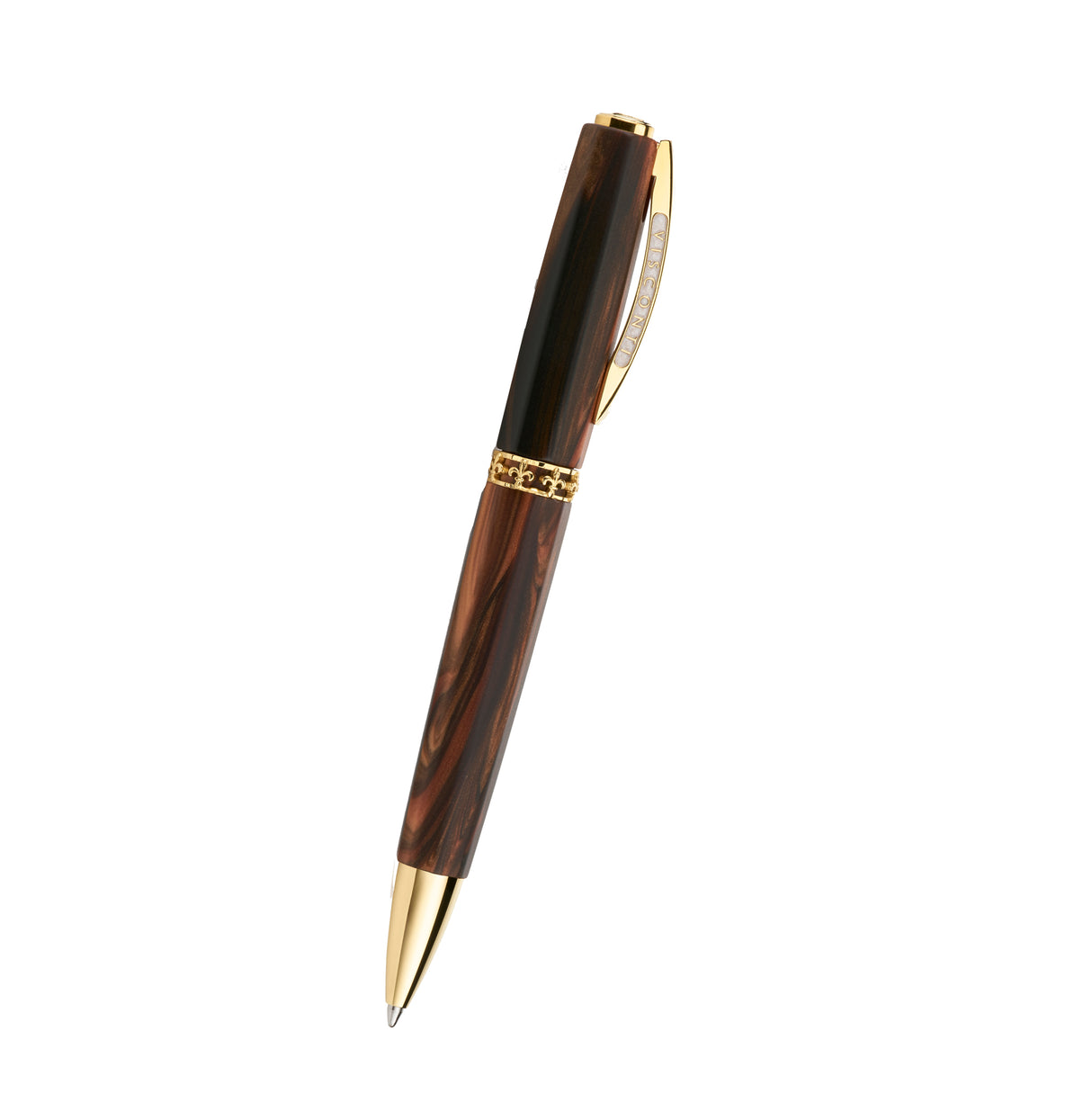 Visconti Medici Briarwood w/Gold Trim - Ballpoint