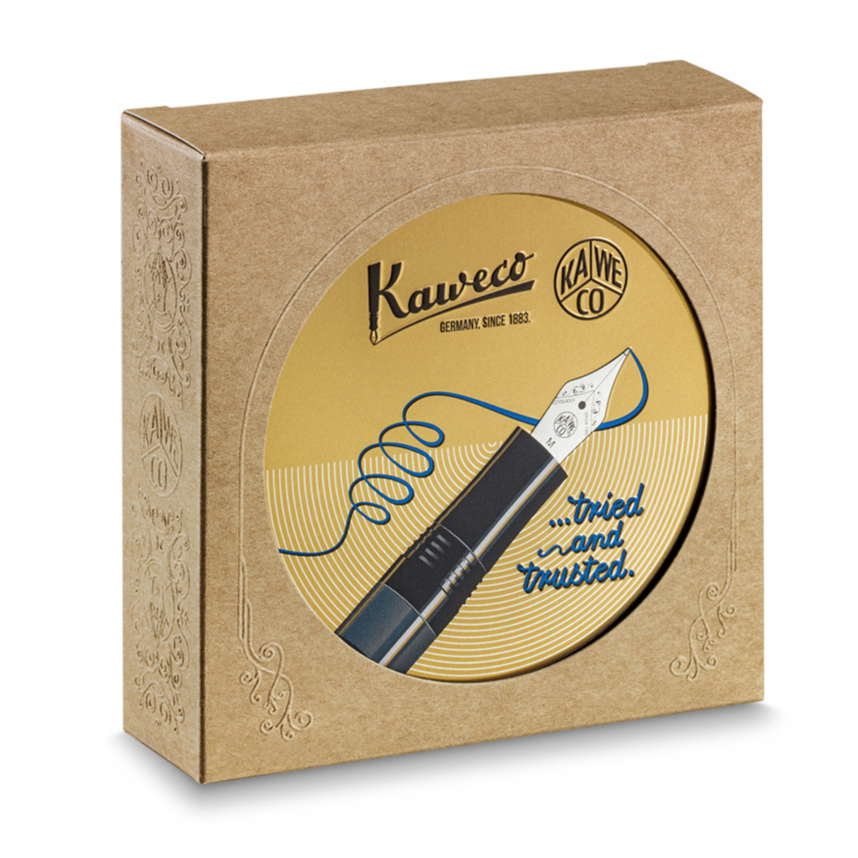 Kaweco PISTON SPORT AL Navy/Gold Fountain Pen Collection
