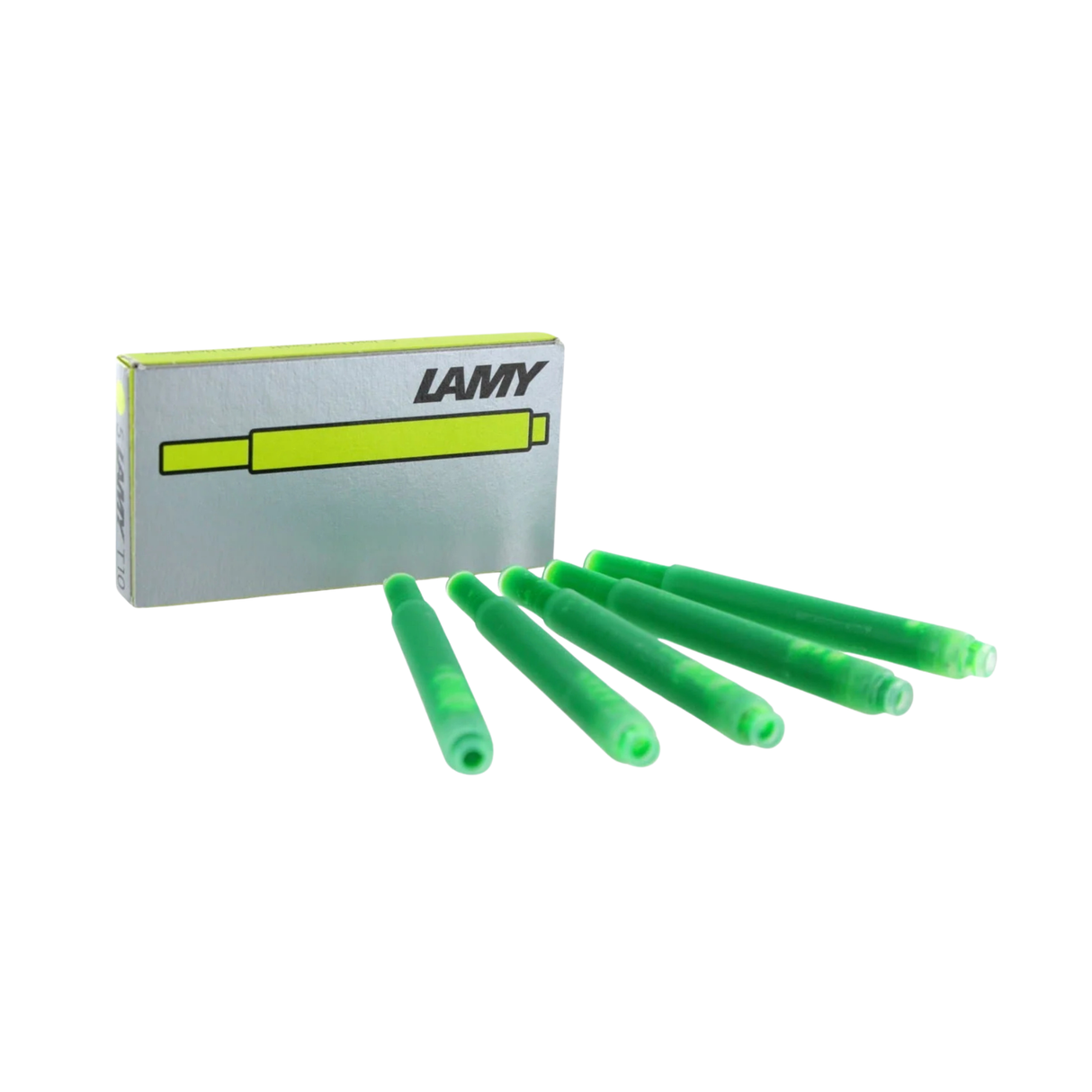 Lamy Fountain Ink Cartridges in Neon Lime - Pack of 5 (Limited Edition)