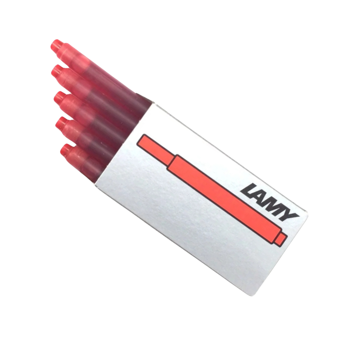 Lamy Fountain Ink Cartridges in Red - Pack of 5