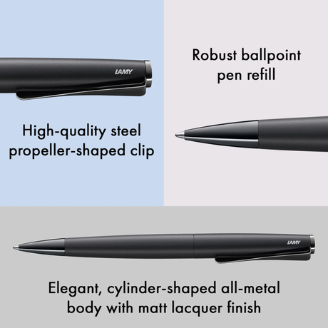 LAMY Studio Lx All Black Ballpoint Pen Collection