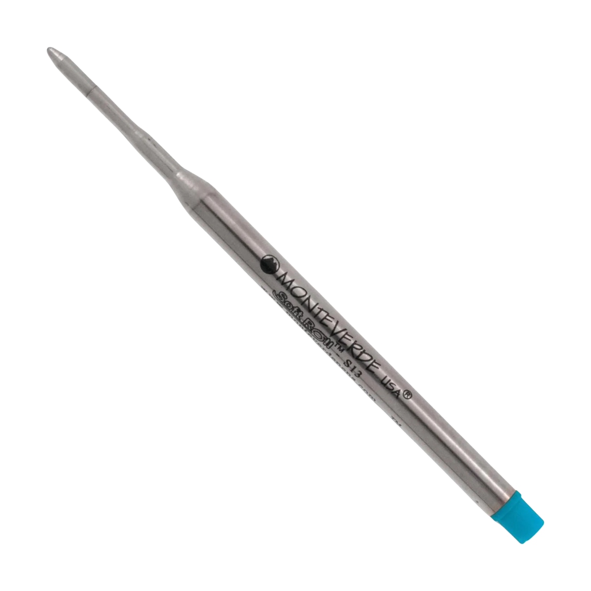 Monteverde Soft Roll Ballpoint Pen Refill in Turquoise - Medium Point