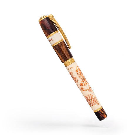 Visconti Leonardo Da Vinci Machina Gold Vermeil Limited Edition - Rollerball