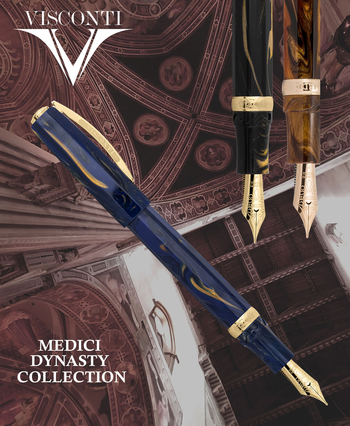 Visconti Medici Dynasty Rose Sovrano Oversize - Fountain Pen