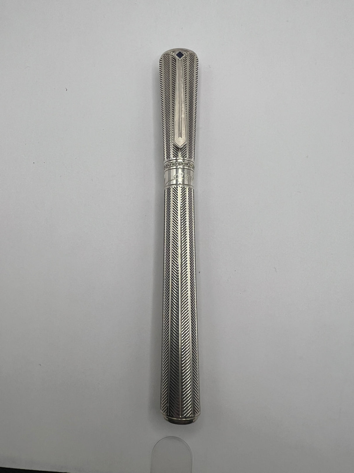 Montblanc Marlene Dietrich Sterling Silver & Diamond Limited Edition 1901 Fountain Pen -  Medium 18kt Gold Nib