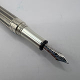Montblanc Marlene Dietrich Sterling Silver & Diamond Limited Edition 1901 Fountain Pen -  Medium 18kt Gold Nib