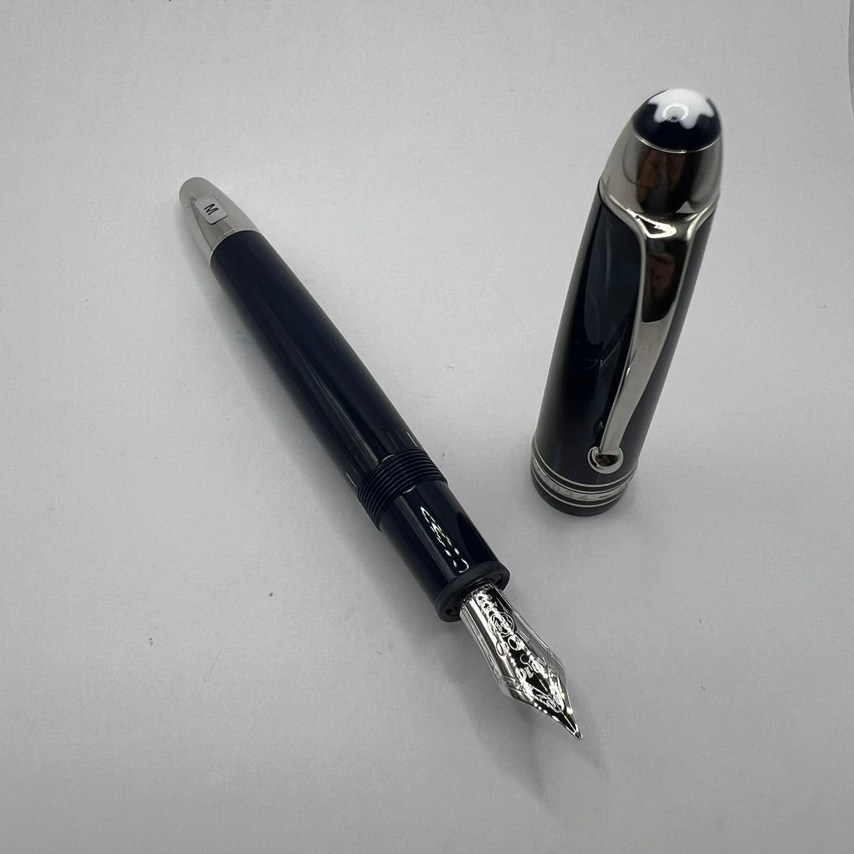 Montblanc Origin Blue #146 LeGrand Fountain Pen -  Medium 18kt Gold Nib