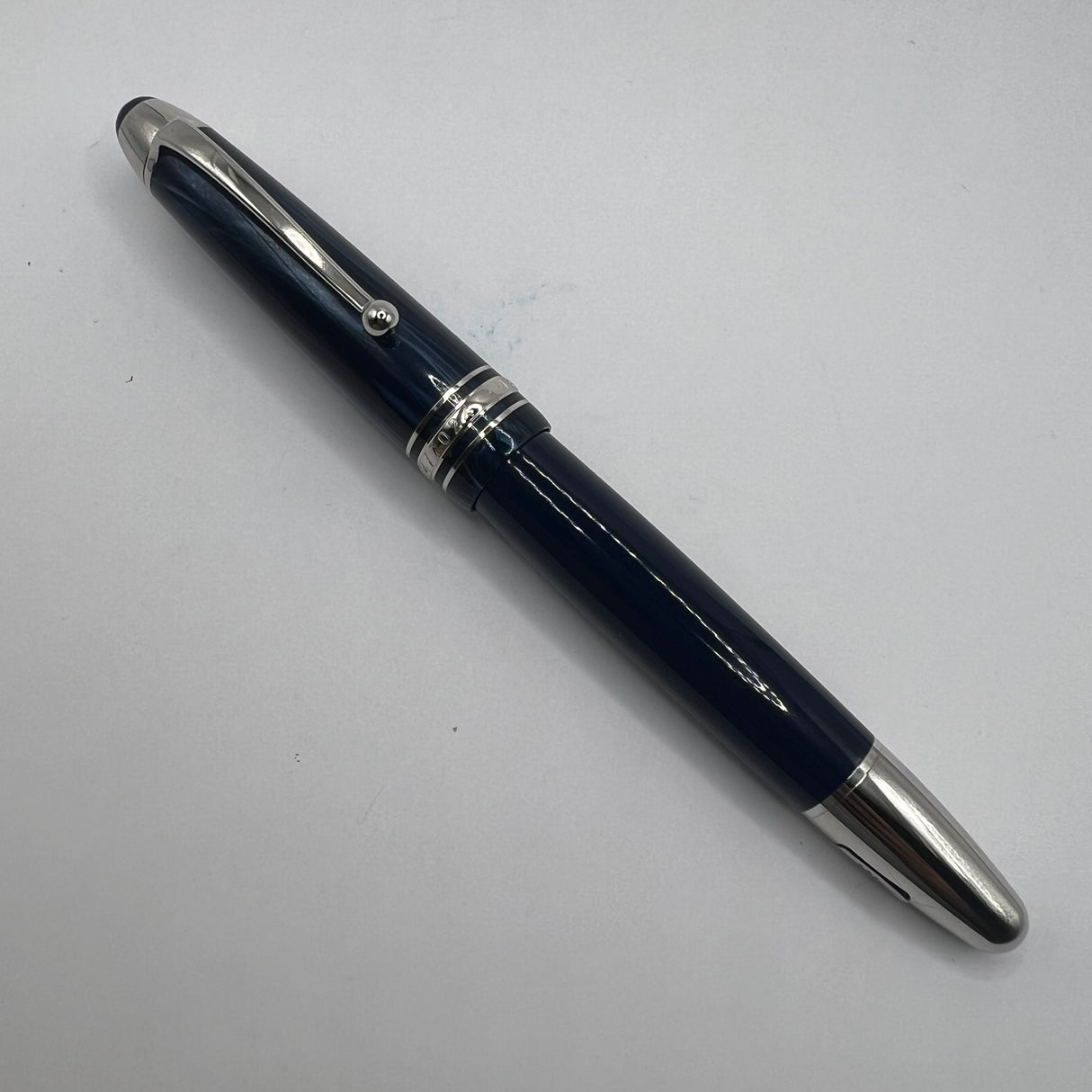 Montblanc Origin Blue #146 LeGrand Fountain Pen -  Medium 18kt Gold Nib