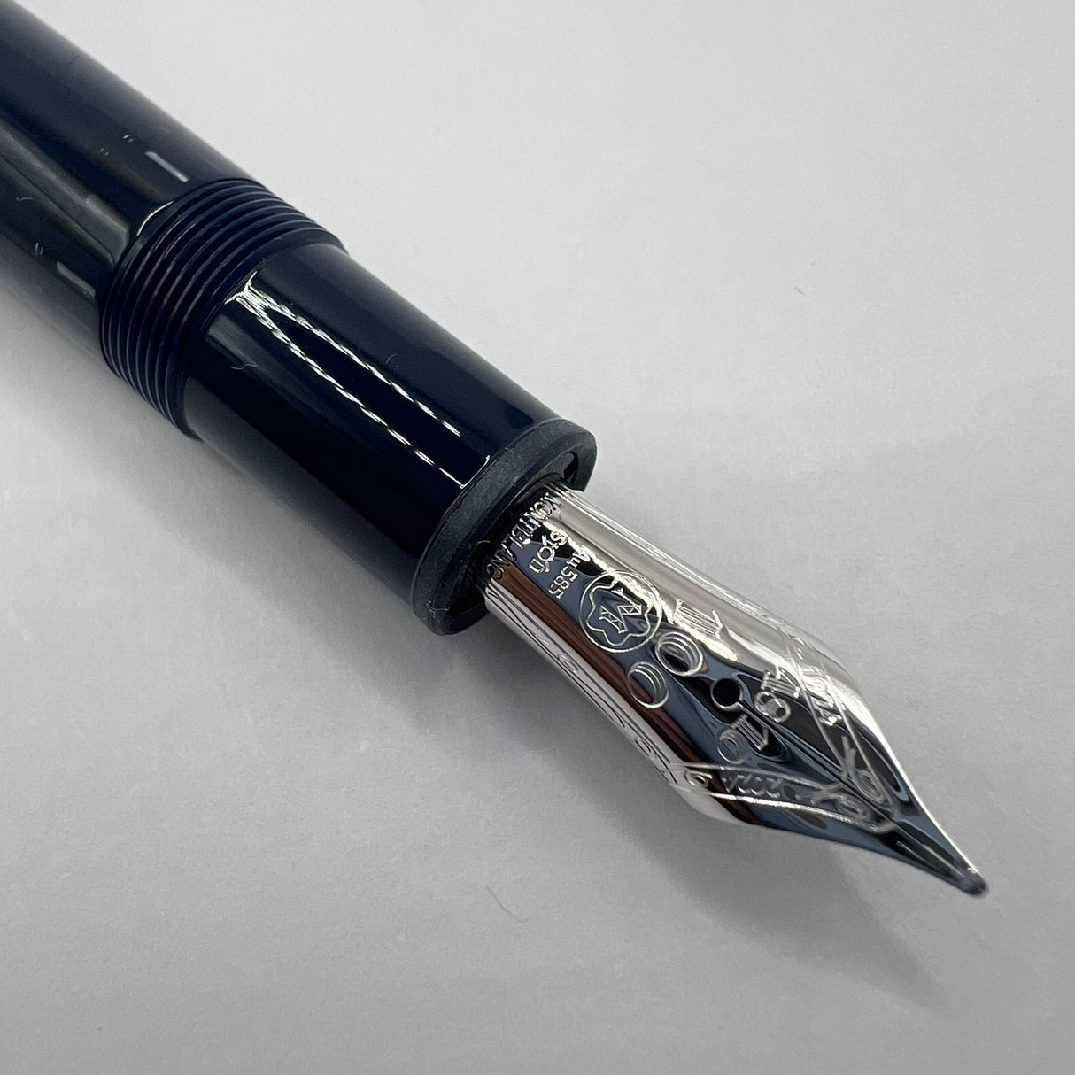 Montblanc Origin Blue #146 LeGrand Fountain Pen -  Medium 18kt Gold Nib