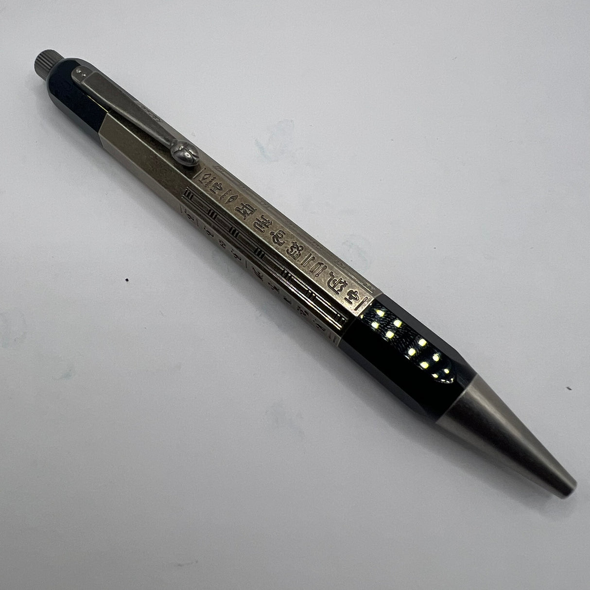 Montblanc Heritage Egyptomania Doue Ballpoint Pen - Features "Montblanc" in Egyptian Hieroglyphics on Barrel