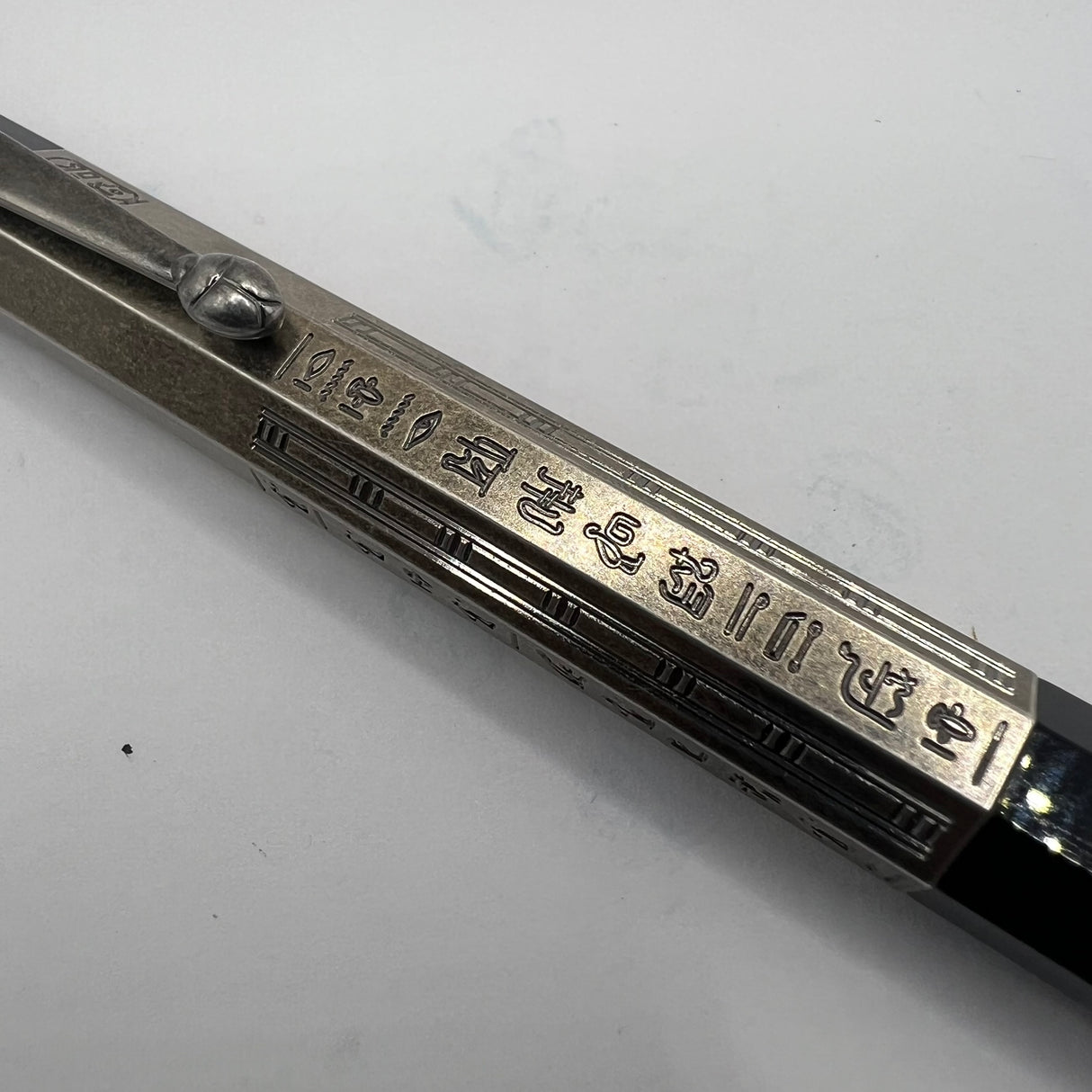 Montblanc Heritage Egyptomania Doue Ballpoint Pen - Features "Montblanc" in Egyptian Hieroglyphics on Barrel