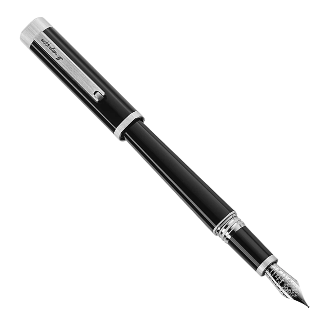 Montegrappa Quattro Black & Palladium - Fountain Pen (14kt)