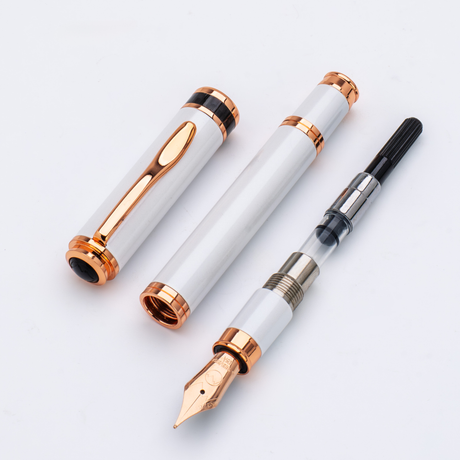 Monteverde USA Innova 2026 Color of The Year Cloud Dancer Fountain Pen Rosegold Trim Collection