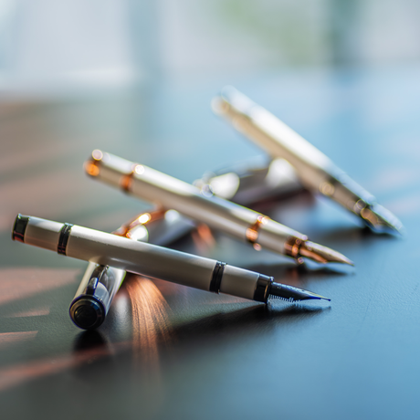 Monteverde USA Innova 2026 Color of The Year Cloud Dancer Fountain Pen Rosegold, gunmetal and chrome Trim Collection