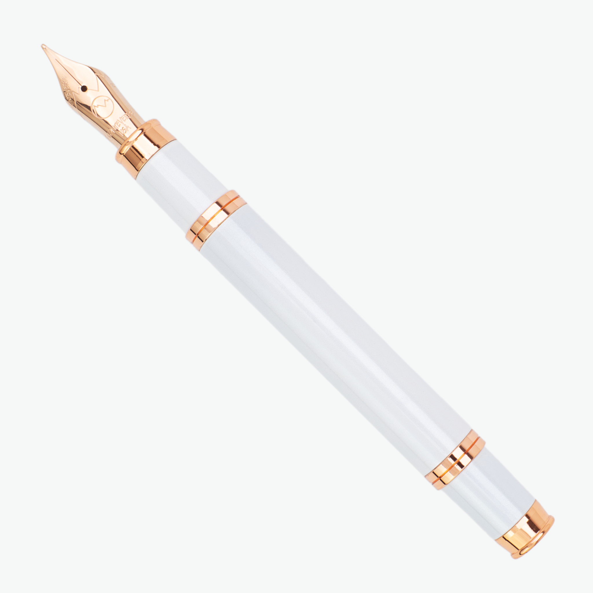 Monteverde USA Innova 2026 Color of The Year Cloud Dancer Fountain Pen Rosegold Trim Collection